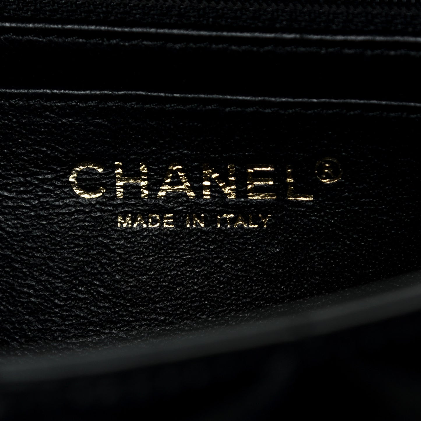 Lambskin Quilted Mini Rectangular Flap Black