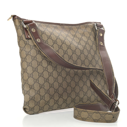 Gucci GG Supreme Monogram Web Messenger Brown 2 of 8