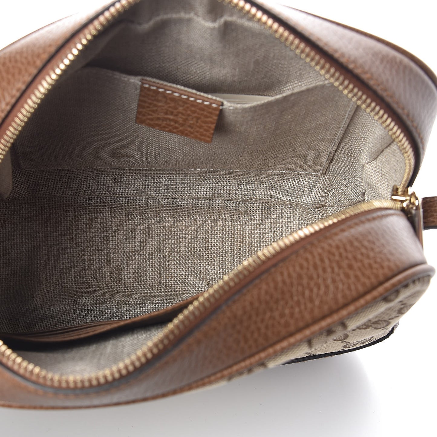 Monogram Mini Bree Messenger Bag Beige Tabacco