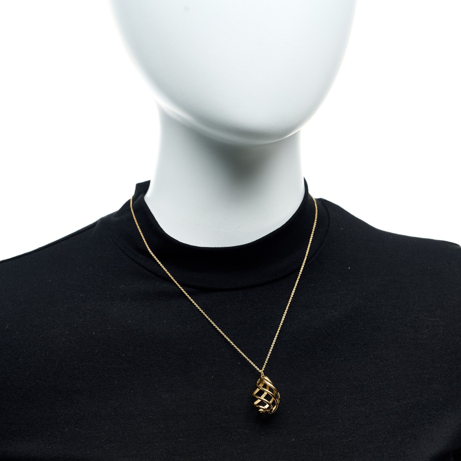 Tiffany 18K Yellow Gold Paloma Picasso Venezia Luce Pendant Necklace 7 of 7
