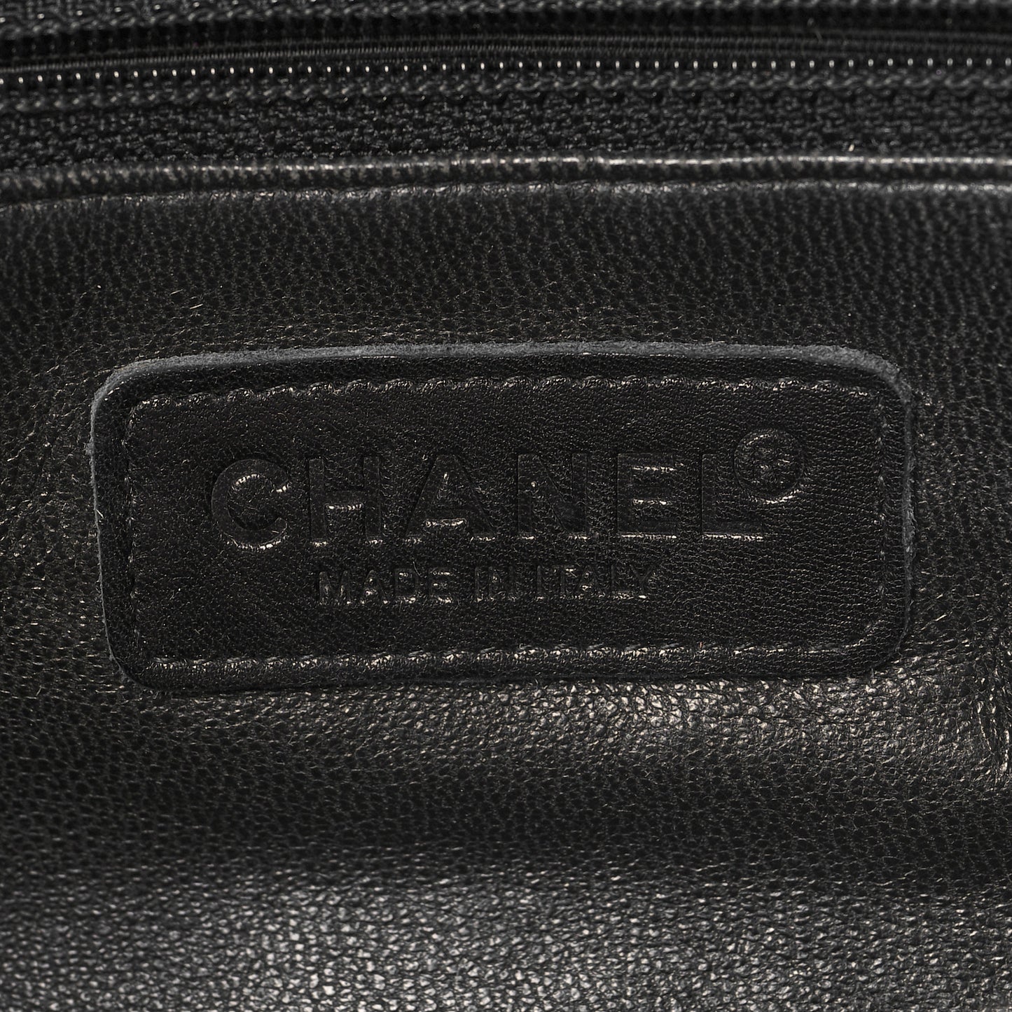 Caviar Patent Quilted Bowler Black