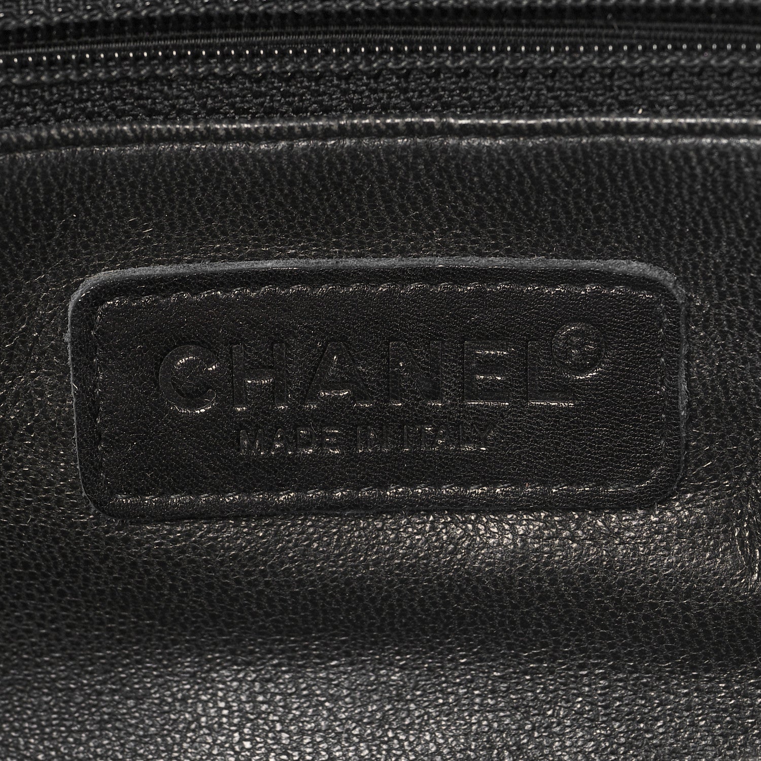 Chanel Caviar Patent Quilted Bowler Black 6 of 10