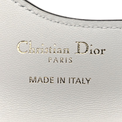 Christian Dior Calfskin Newspaper Print Saddle Bloom Card Holder White Black 6 of 7