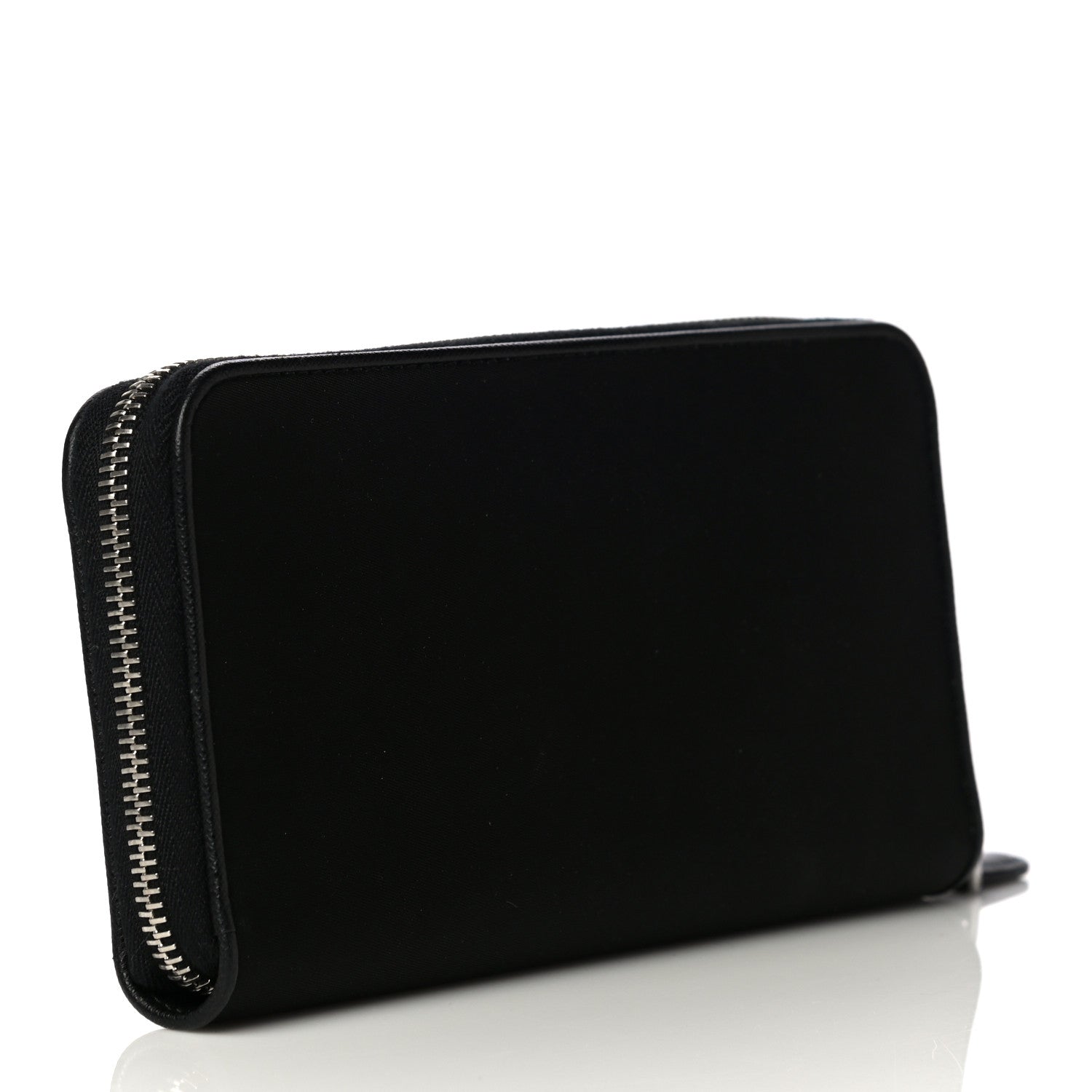 Prada Tessuto Nylon Zip Around Wallet Black 3 of 11