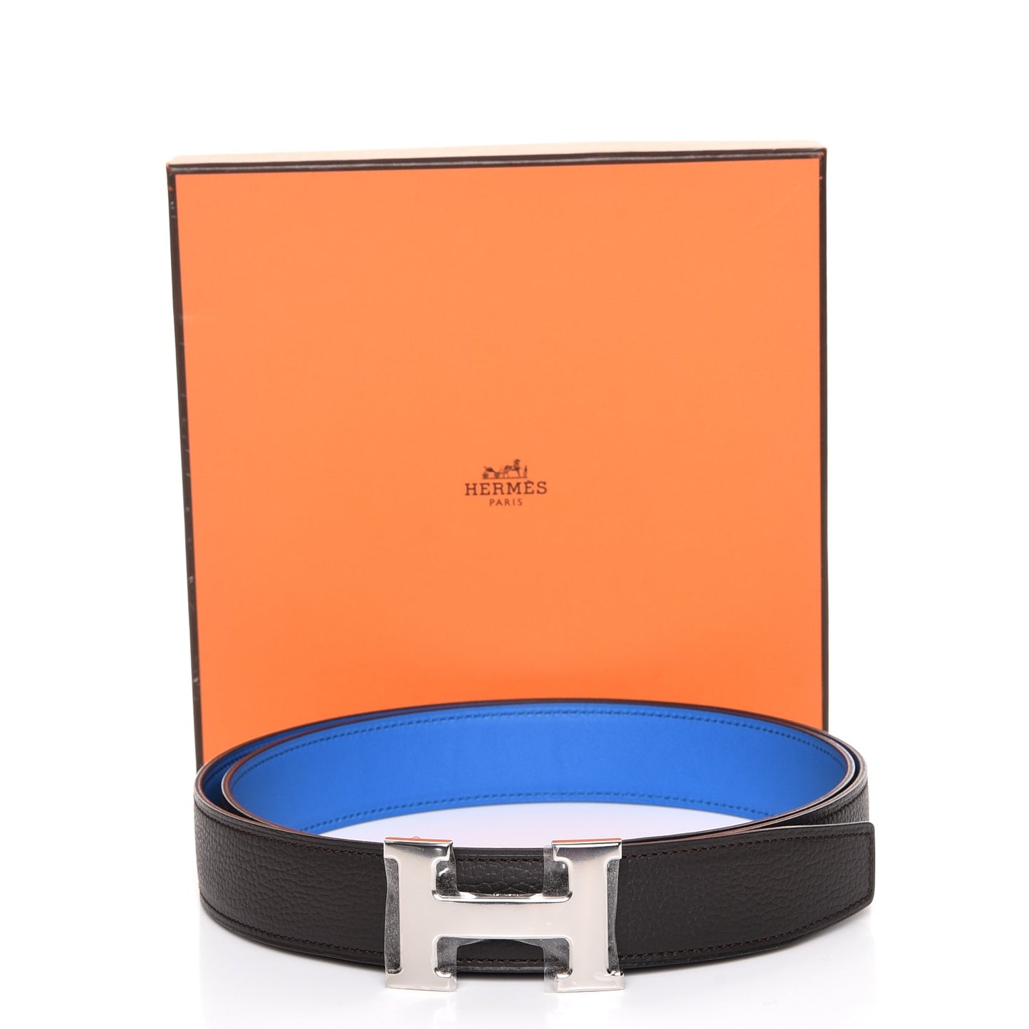 Polo Bullskin Swift 32mm H Belt 105 Macassar Bleu Hydra