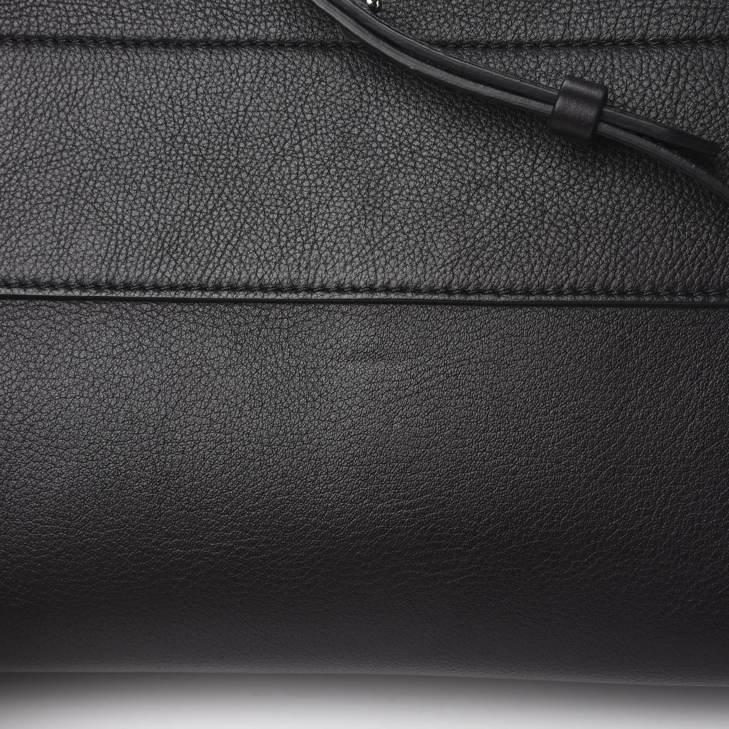 Grained Calfskin Small Shark Lock Satchel Black
