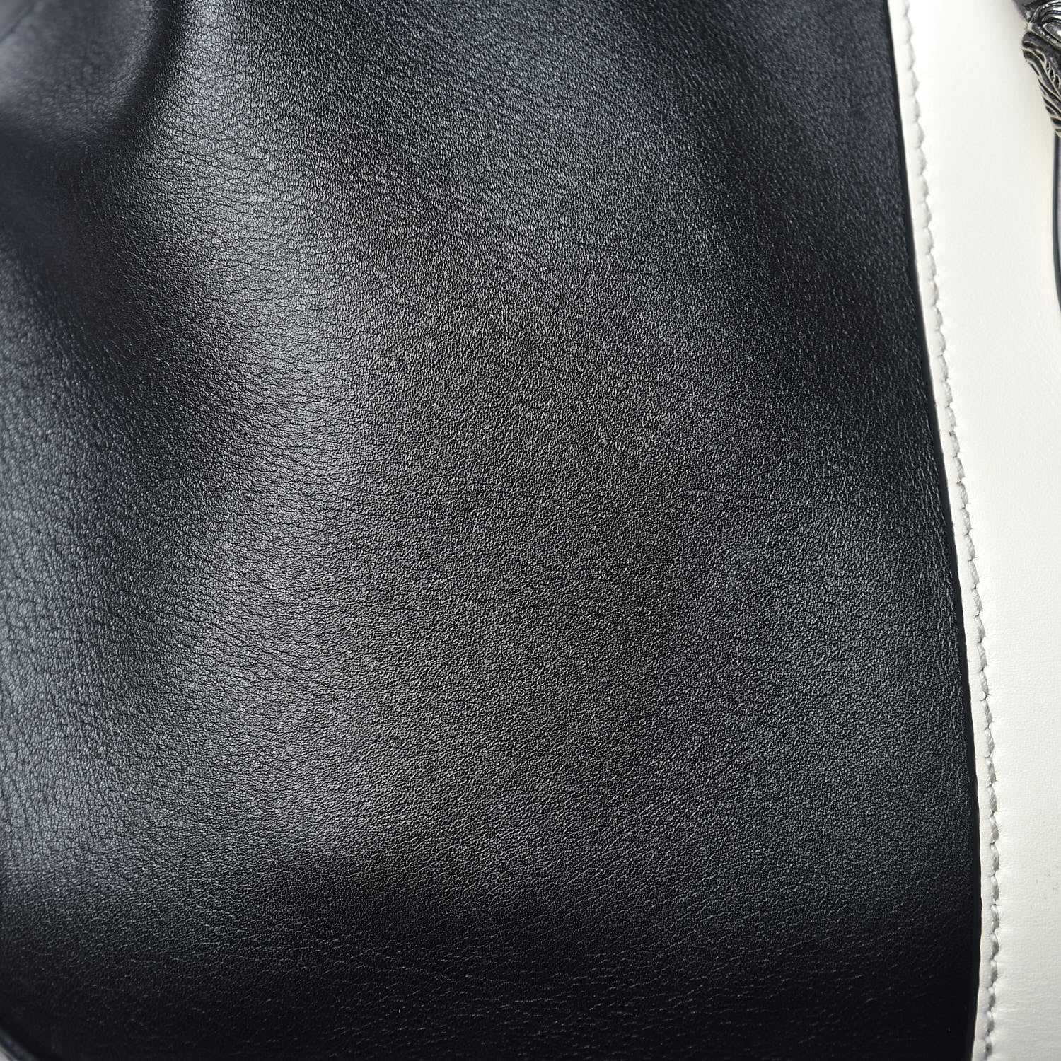 Gucci Calfskin Web Medium Dionysus Hobo Black White 10 of 11