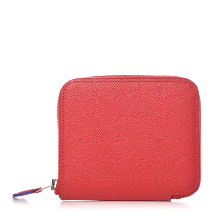 Hermes Epsom Silk'in Compact Wallet Bougainvillea 1 of 10