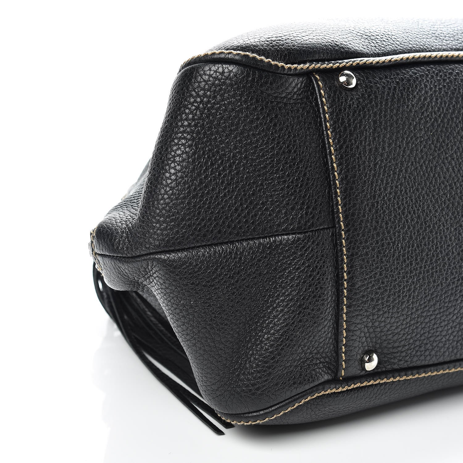 Chanel Calfskin Tassel Satchel Black 9 of 12