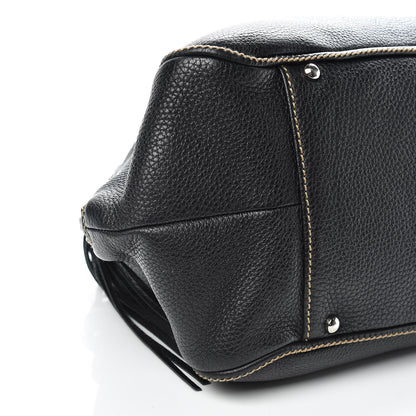 Chanel Calfskin Tassel Satchel Black 9 of 12