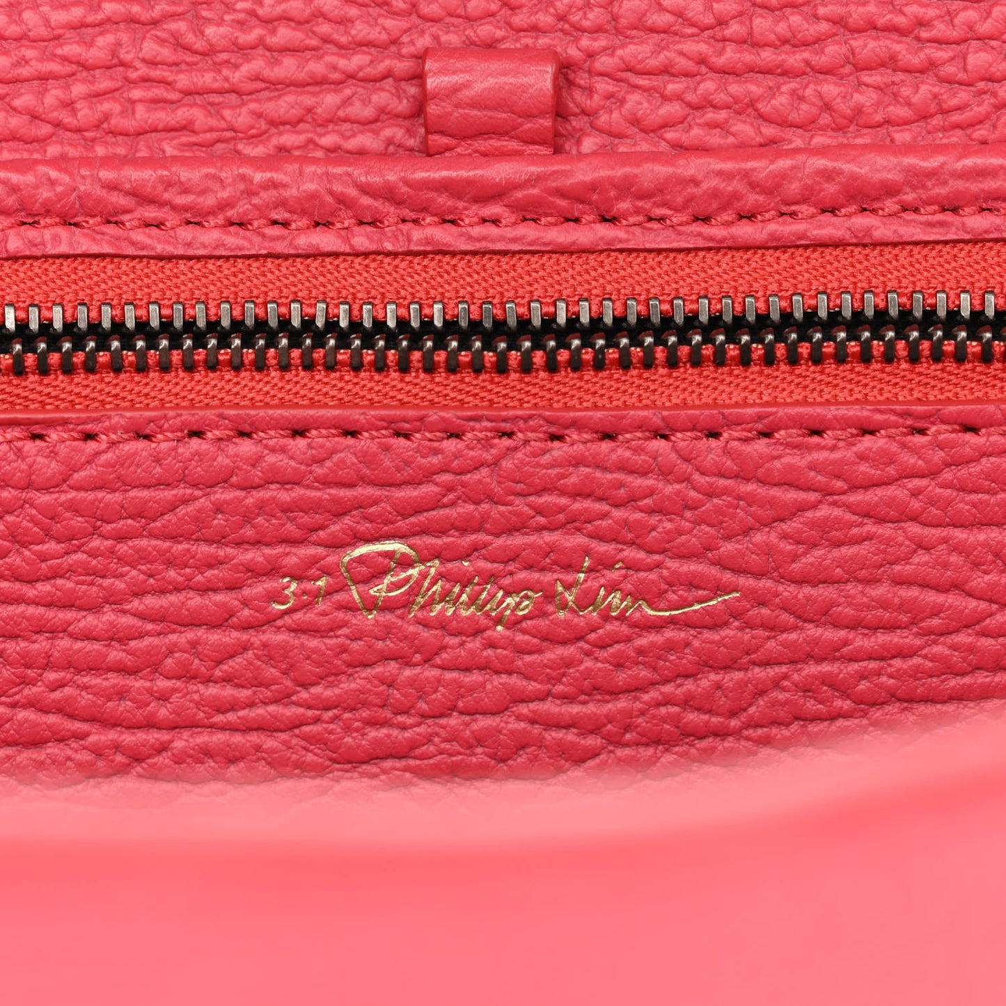 Textured Calfskin Medium Pashli Satchel Raspberry