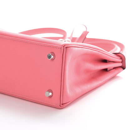 Hermes Swift Kelly Retourne 25 Rose Azalee 8 of 38