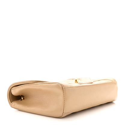Chanel Lambskin Quilted Small Single Flap Beige 4 of 13