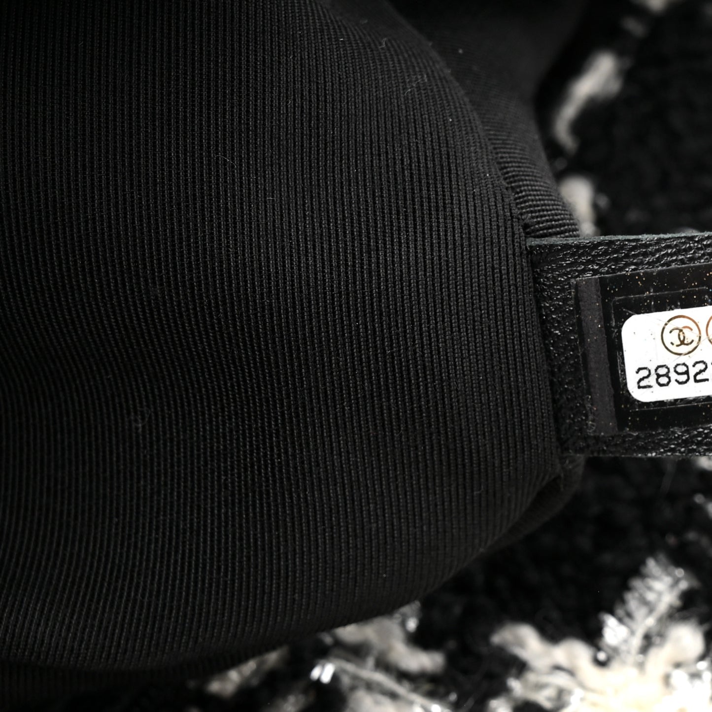 Tweed Quilted Medium Chanel 19 Flap Black Ecru White