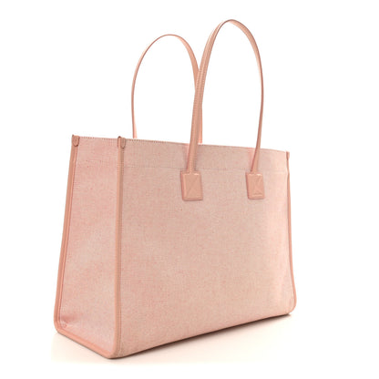 Burberry Canvas Smooth Calfskin Medium Two Tone Freya Tote Dusty Pink 3 of 10