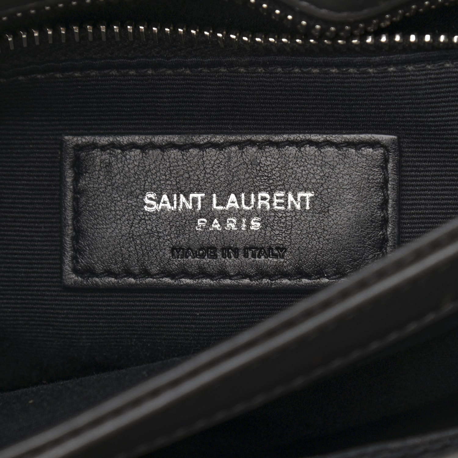 Saint Laurent Calfskin Y Quilted Monogram Toy Loulou Crossbody Bag Storm 6 of 15