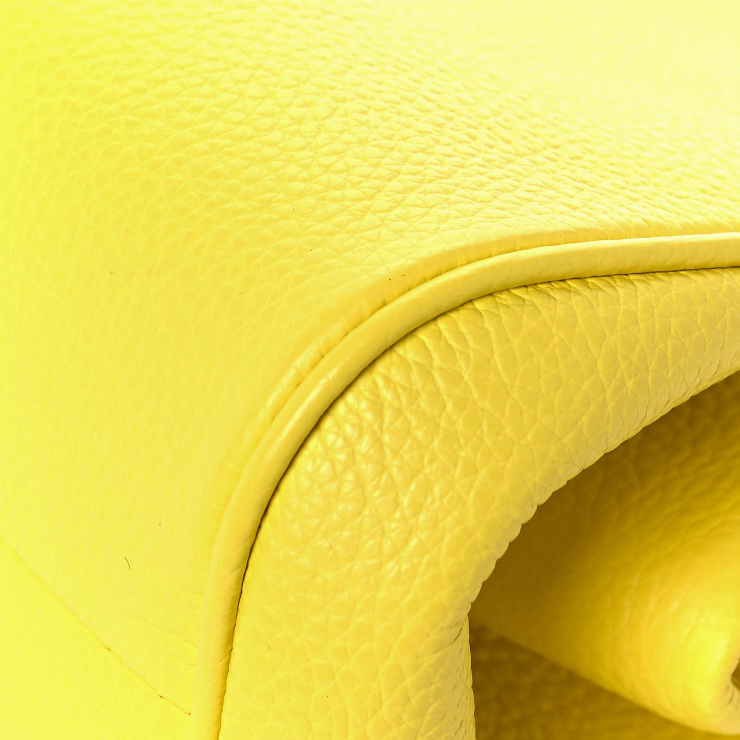 Calfskin Small Gancini Crossbody Canary Yellow