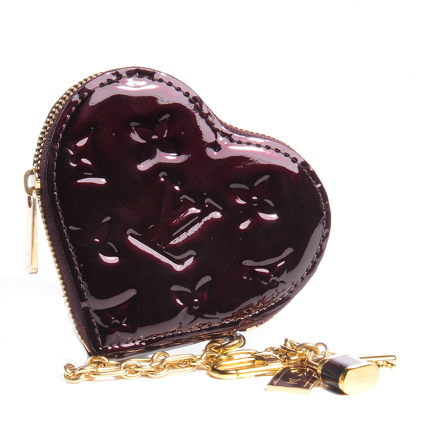 Vernis Coeur Heart Coin Purse Amarante