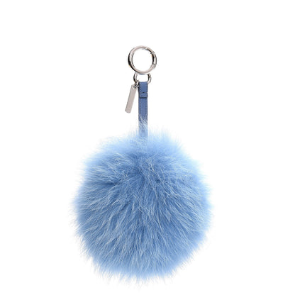 Fendi Fox Fur Shiny Nappa Bi-Color H ABCharm Bag Charm Nebula Testa Di Moro 2 of 6
