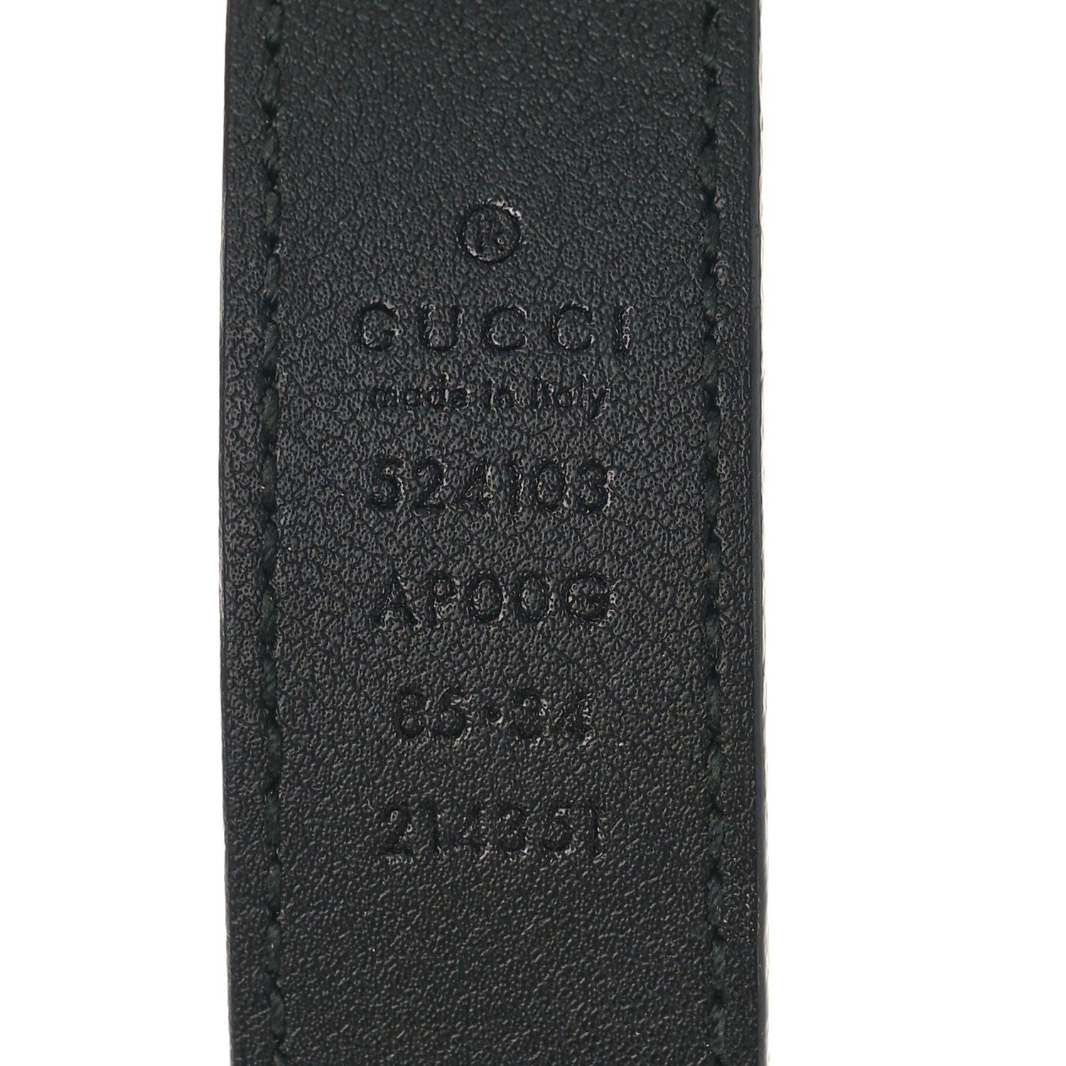 Gucci Moon Calfskin Torchon Double G 25mm Belt 85 34 Black 3 of 6