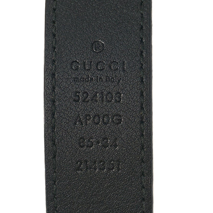 Gucci Moon Calfskin Torchon Double G 25mm Belt 85 34 Black 3 of 6
