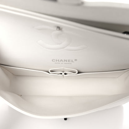 Chanel Crumpled Calfskin Quilted Medium Double Flap White 5 of 10