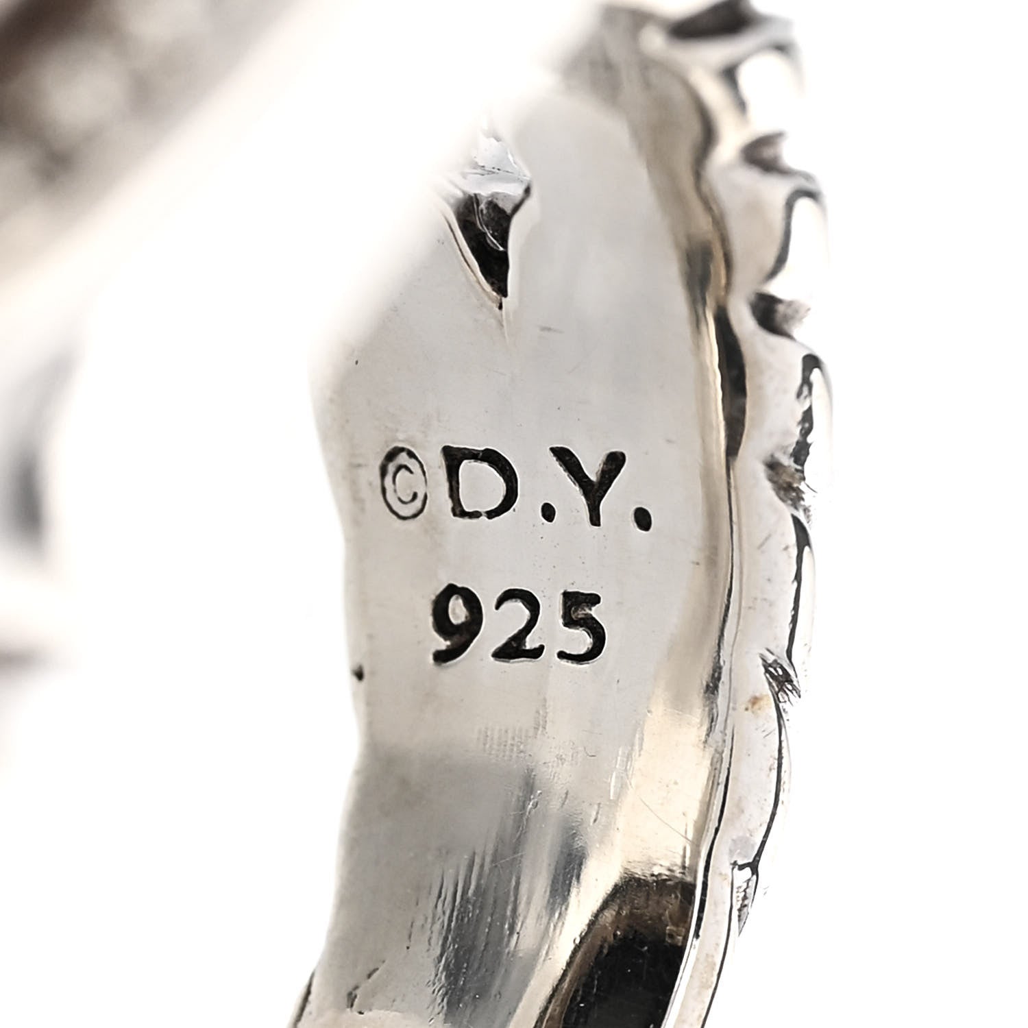 David Yurman Sterling Silver Diamond Black Onyx 11mm Albion Ring 52 6 5 of 5