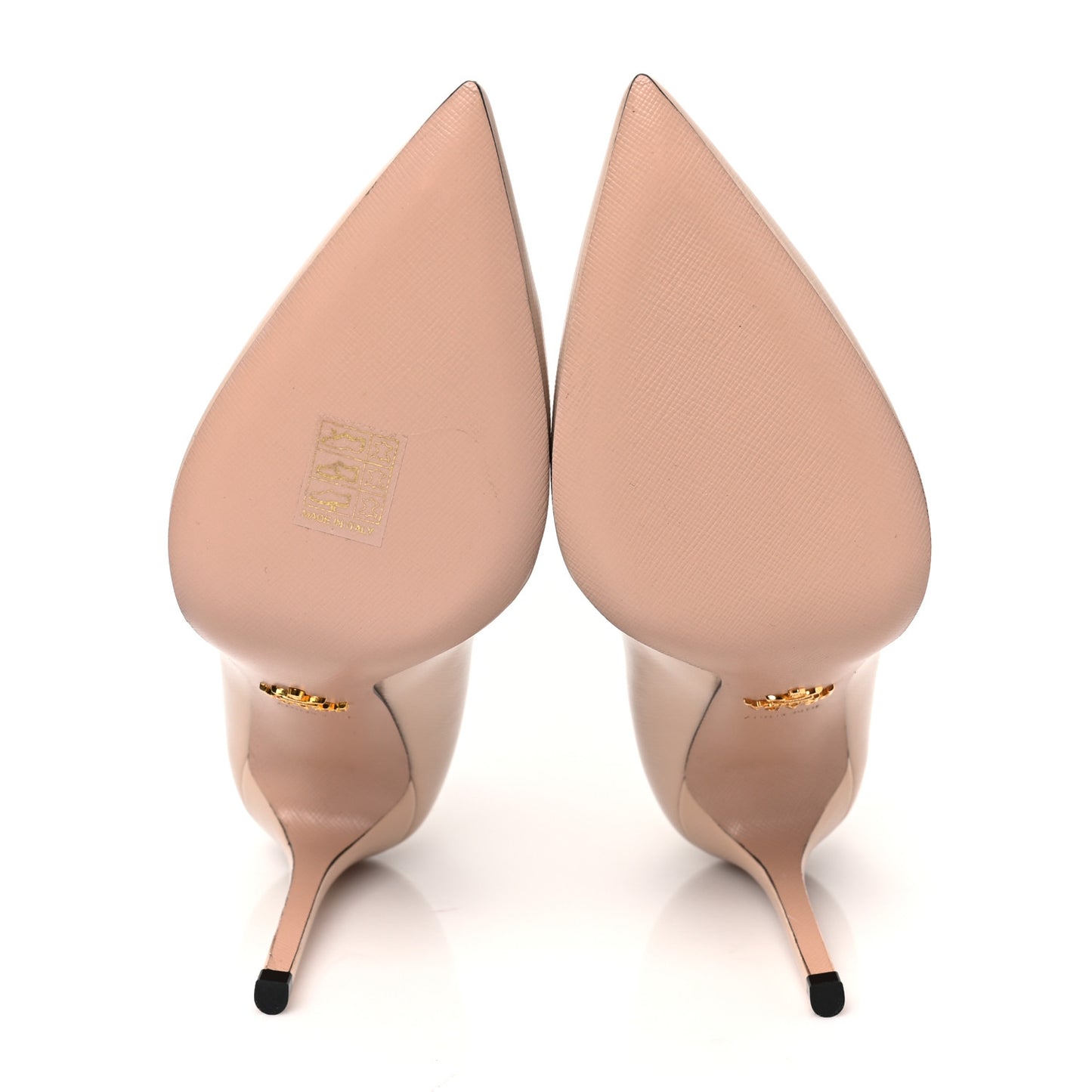 Saffiano Patent Pumps 38.5 Cipria