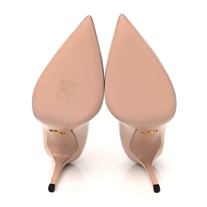 Prada Saffiano Patent Pumps 38.5 Cipria 5 of 9