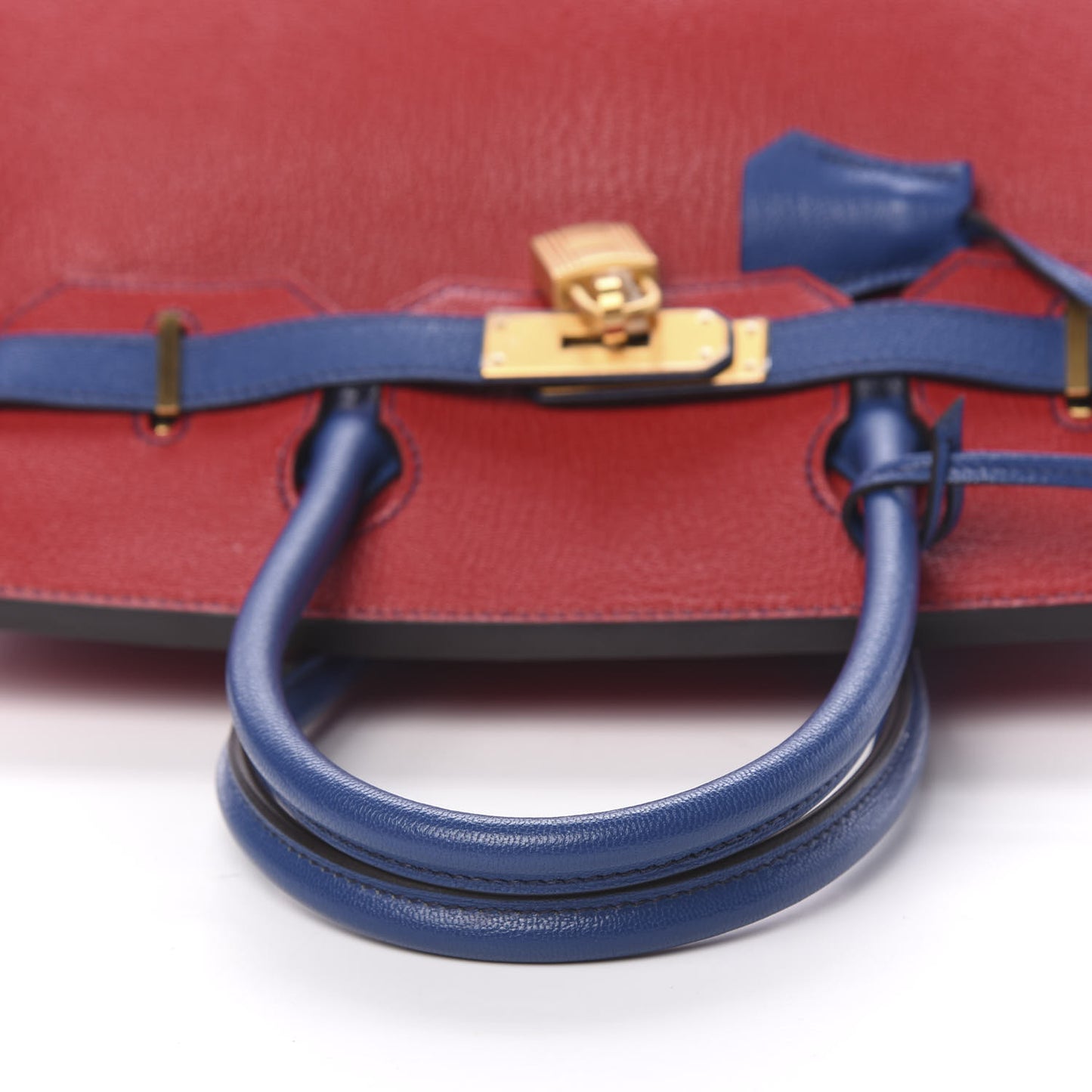 Chevre Mysore Horseshoe Birkin 30 Rouge Casaque Bleu Brighton