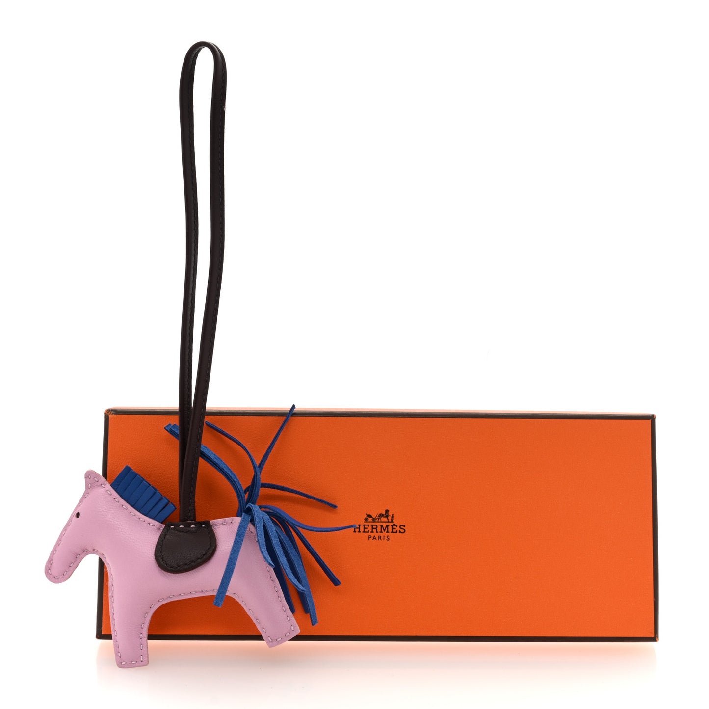 Milo Lambskin Grigri Rodeo Horse Bag Charm Mauve Sylvestre Bleu France Rouge Sellier