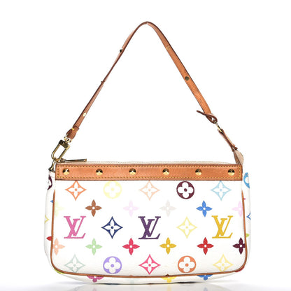 Louis Vuitton Monogram Multicolor Pochette Accessories White 1 of 8