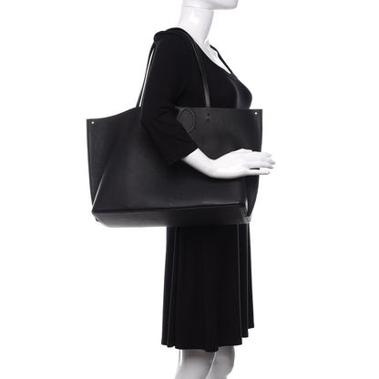 Valentino Garavani Calfskin Large Vlogo Tote Black 2 of 9
