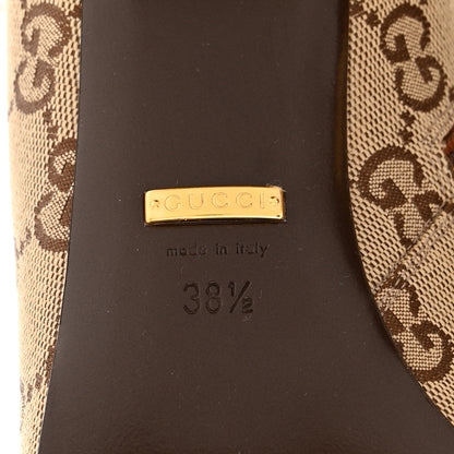 Gucci Monogram Cordovan Lux GG Ankle Boots 38.5 Beige Cuir 8 of 12