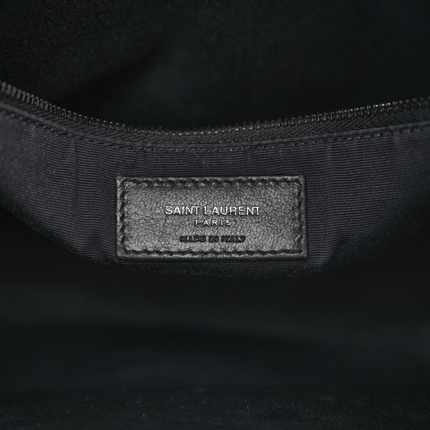 Calfskin Crocodile Embossed Monogram Medium Niki Shopping Bag Black