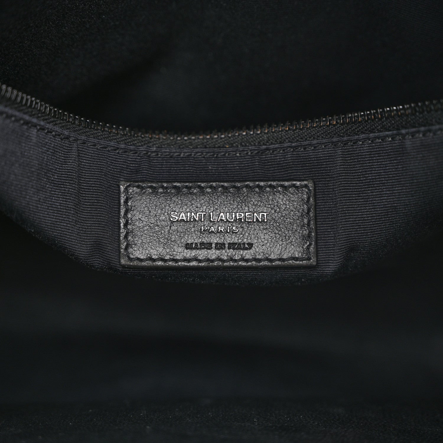 Saint Laurent Calfskin Crocodile Embossed Monogram Medium Niki Shopping Bag Black 6 of 15
