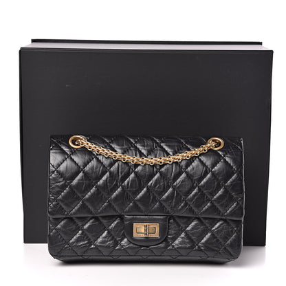 Chanel Aged Calfskin Quilted 2.55 Reissue 225 Flap Black 14 of 14