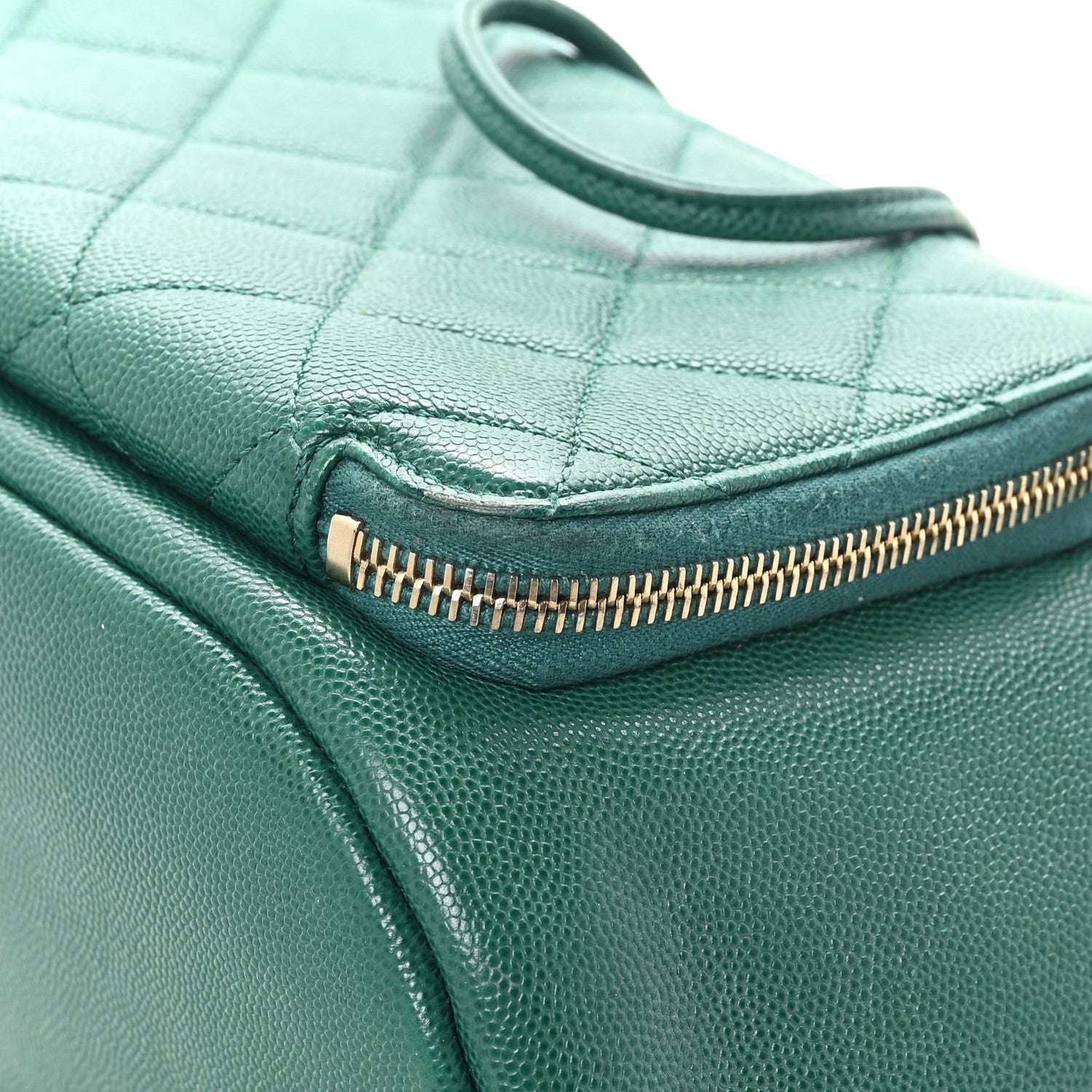 Chanel Caviar Quilted Business Affinity Backpack Green 11 of 11