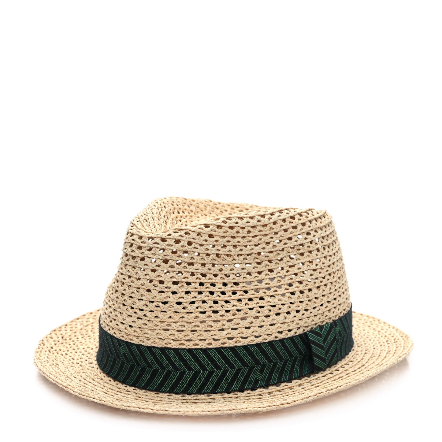 Braided Raffia Chevrons H Enzo Hat 59 Naturel