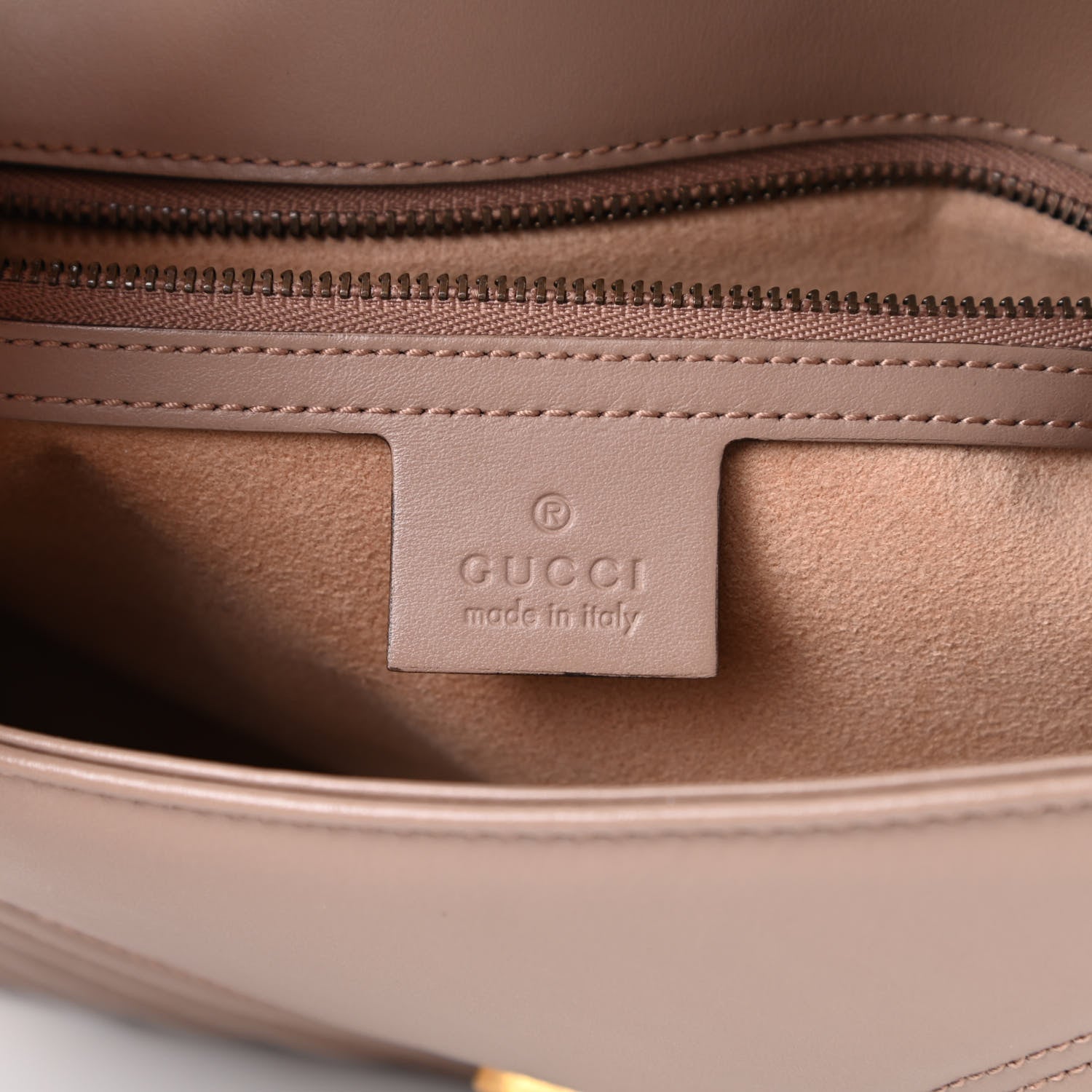 Gucci Calfskin Matelasse Small GG Marmont Shoulder Bag Porcelain Rose 5 of 10