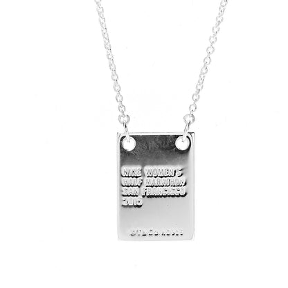 Tiffany Sterling Silver Nike Women's 2015 Marathon Pendant Necklace 3 of 5