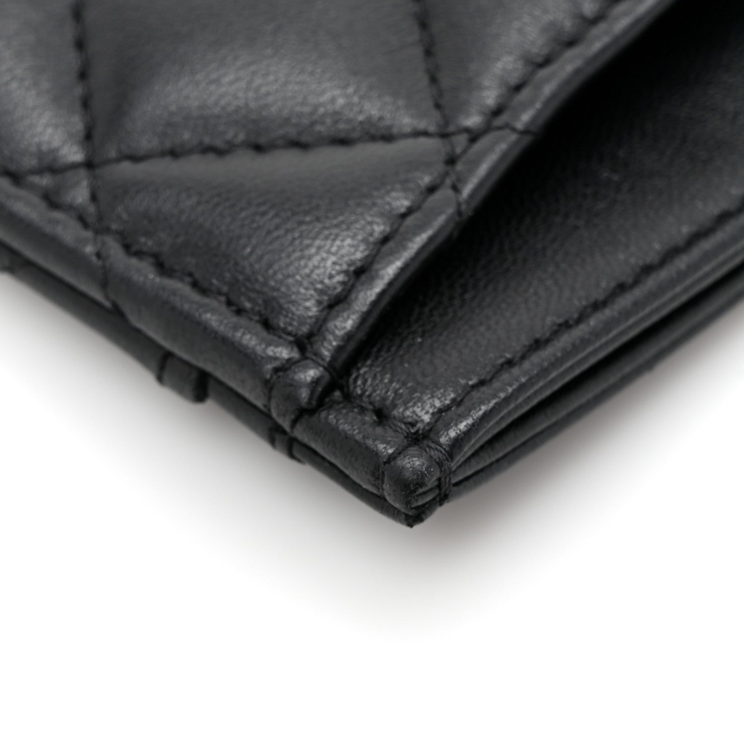 Chanel Lambskin Quilted Card Holder So Black 11 of 11