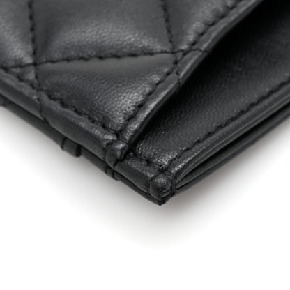 Chanel Lambskin Quilted Card Holder So Black 11 of 11