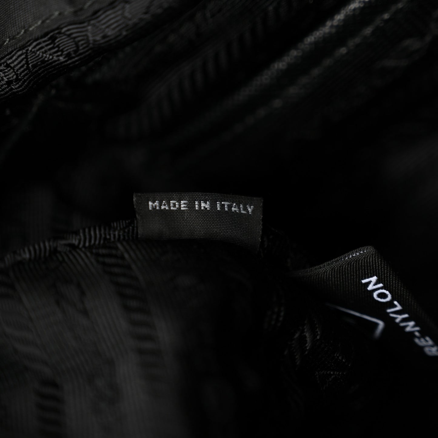 Tessuto Nylon Saffiano Small Backpack Black