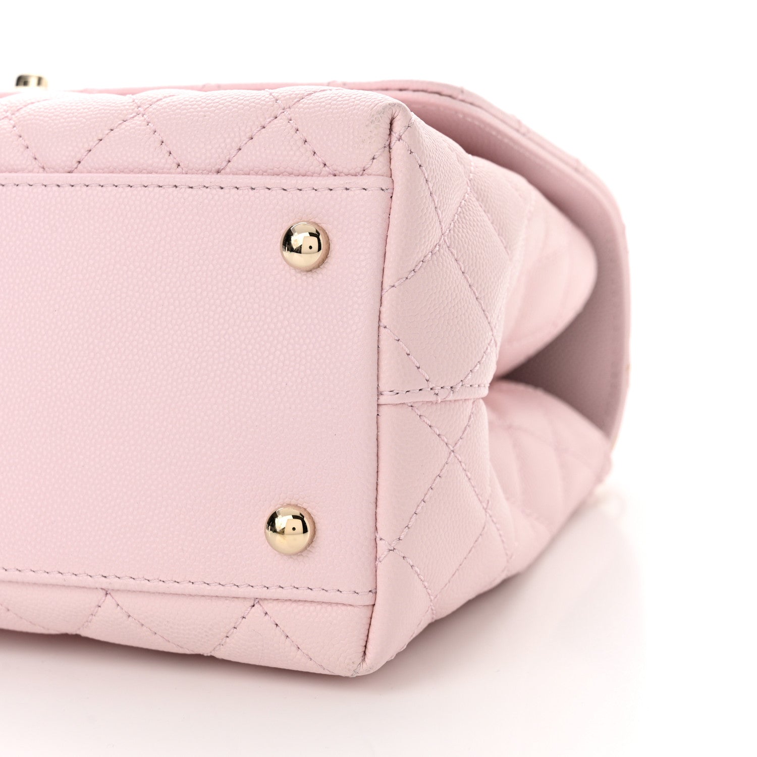 Chanel Caviar Quilted Small Coco Handle Flap Light Pink 10 of 12