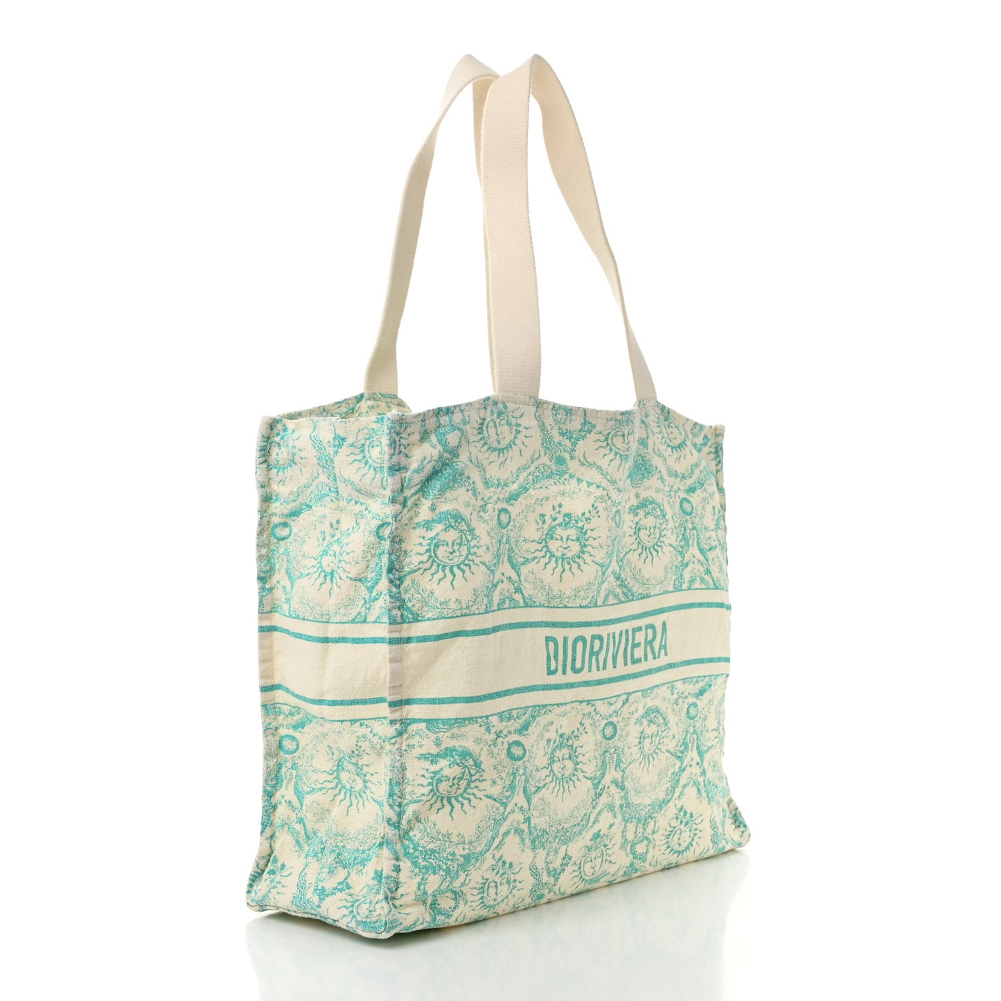 Canvas Dioriviera Toile de Jouy Soleil Tote Aquamarina
