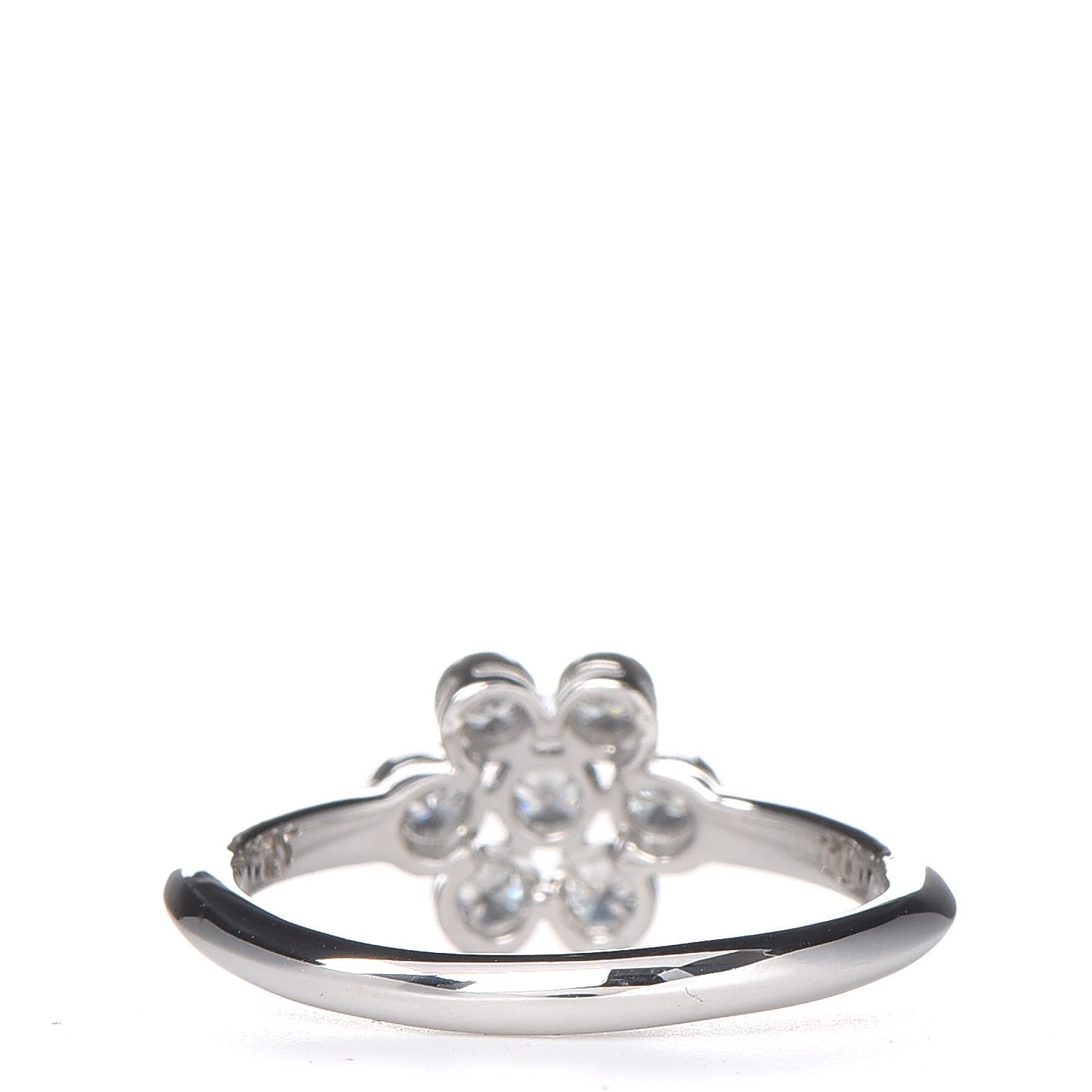 Tiffany Platinum Diamond Enchant Flower Ring 49 5 6 of 7