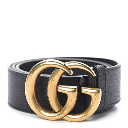 Gucci Textured Calfskin Double G 40mm Belt 90 36 Black 1 of 7