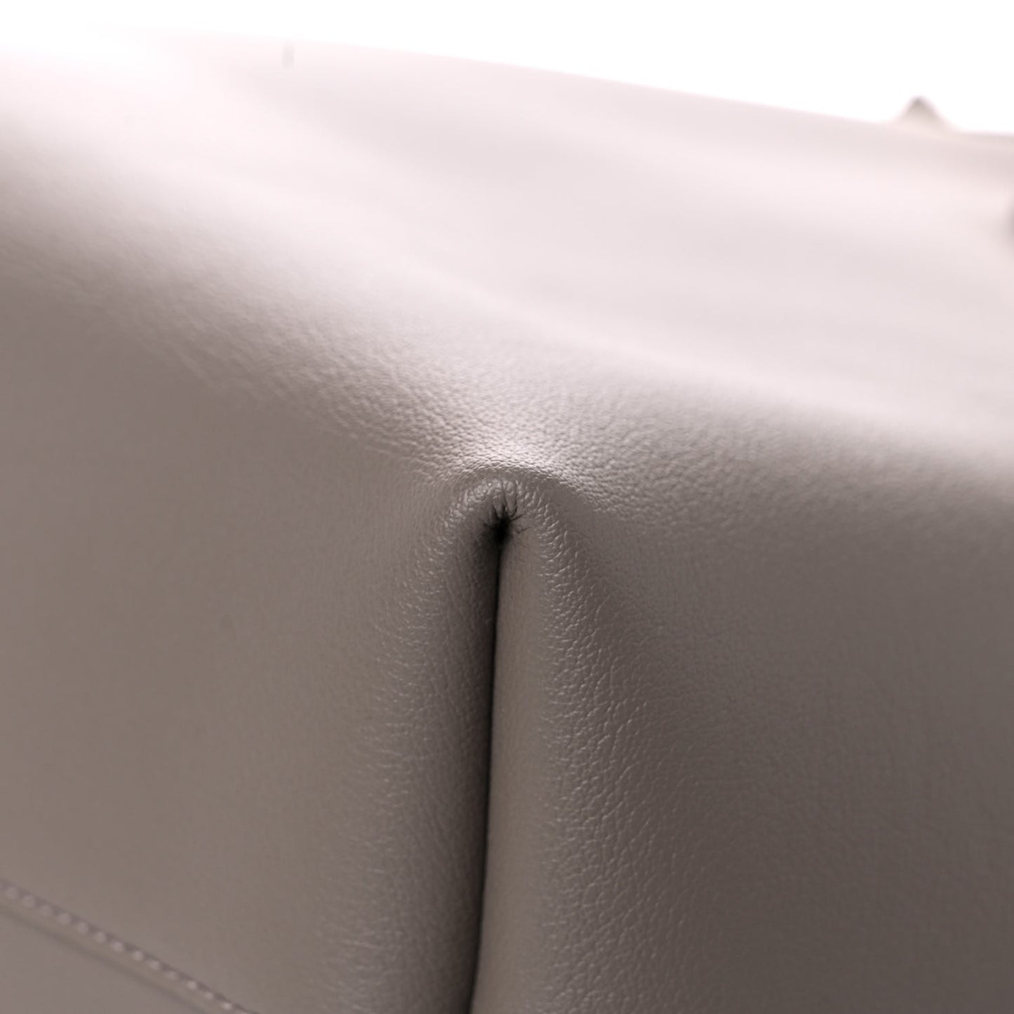 Calfskin Large Shopping Tote Dark Beige