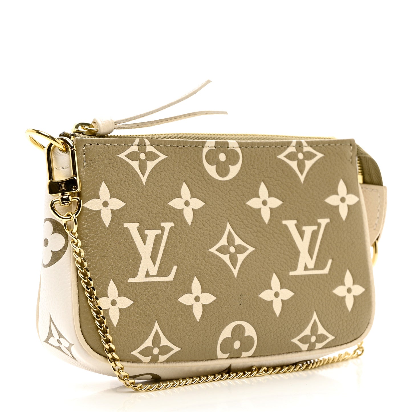 Empreinte Spring in the City Mini Pochette Accessories Kaki Beige Cream